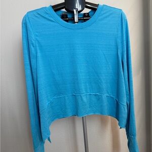Women's Blue Long Sleeve Top